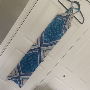 VENUS Blue and White Maxi Dress